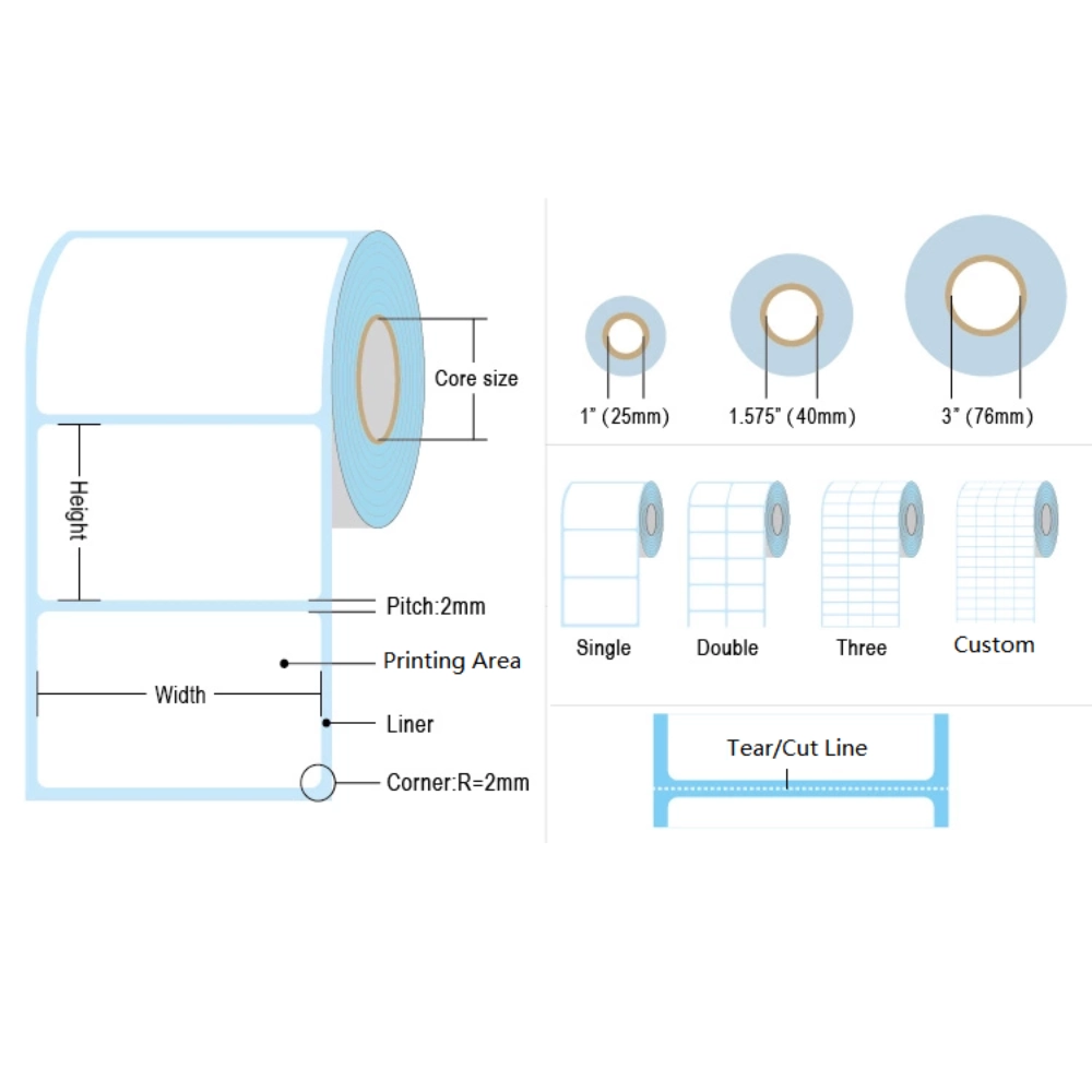 80мм рулон термоэтикеток