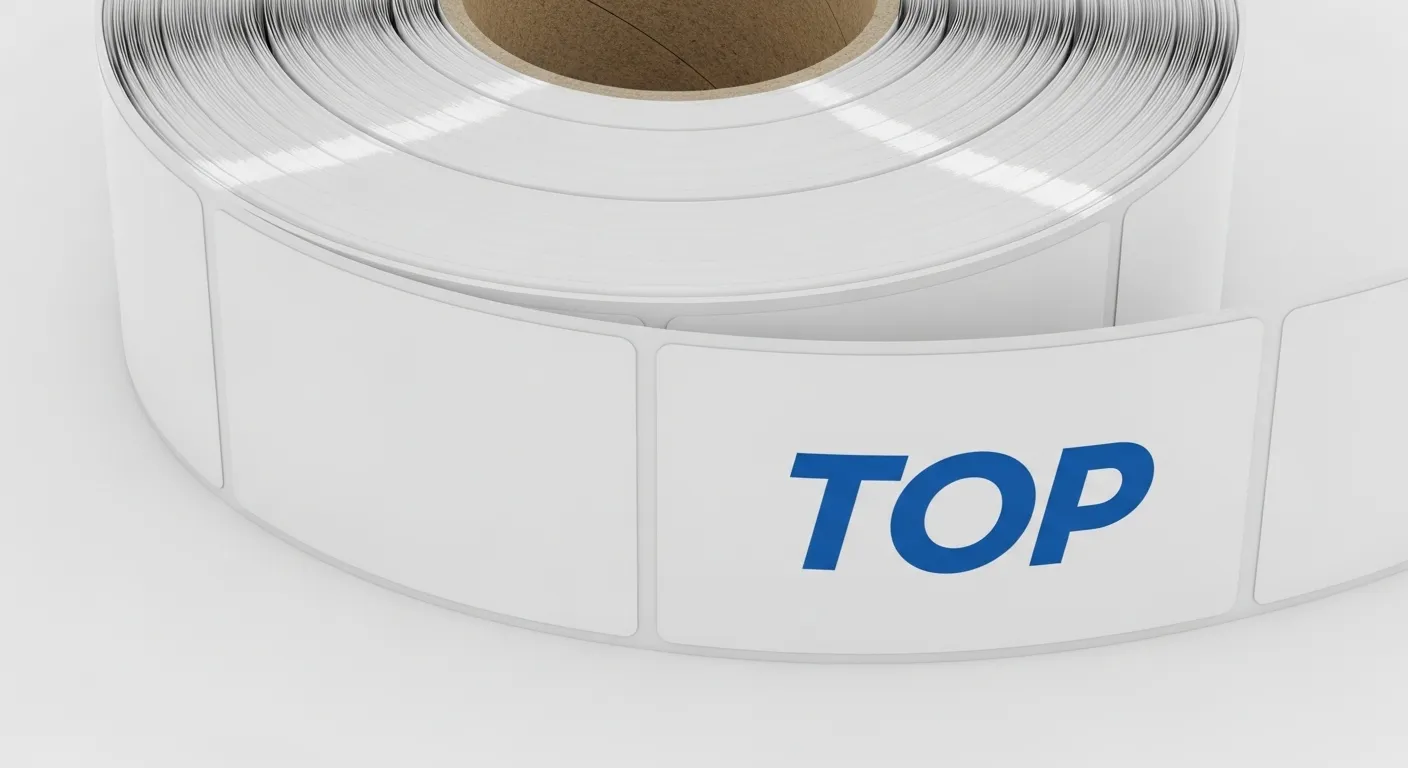Этикетка с покрытием TOP