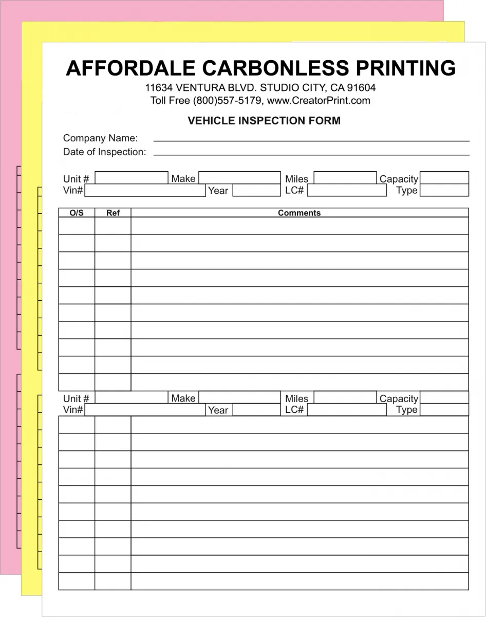 бумага NCR с печатью на заказ