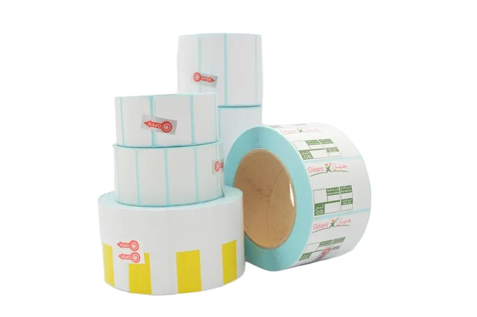 Термоэтикетка с заводской печатью на заказ